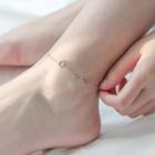 Sterling Silver Anklet 1pc - Silver - One Size