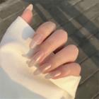 Pointed Faux Nail Tips 363 - Gold - One Size