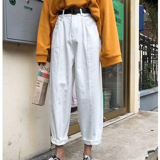 Straight-cut Denim Jeans