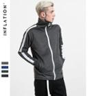 Stand-collar Colorblock Jacket