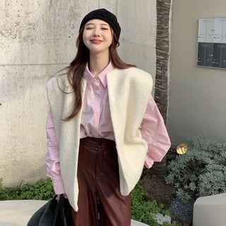 Long-sleeve Shirt + Fleece Vest + Pants