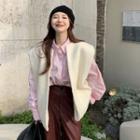 Long-sleeve Shirt + Fleece Vest + Pants