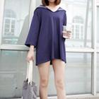 Sailor Collar 3/4-sleeve Tunic