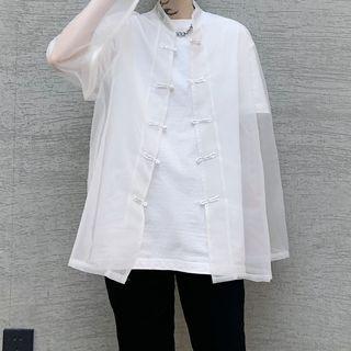Long-sleeve Mesh Jacket