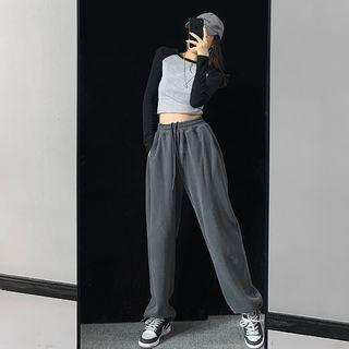 Loose-fit Drawstring Harem Pants