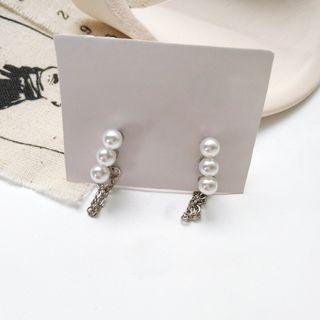 Faux Pearl Earring Earrings - 1 Pair - One Size