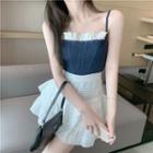 Frill Trim Camisole Top / Skirt
