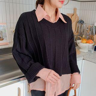Lightweight Loose-fit Crop Knit Top