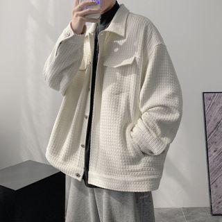 Textured Cargo Shirt Jacket
