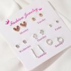 7 Pair Set: Alloy Earring (assorted Designs)