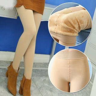 Plain Fleece Lined Tights