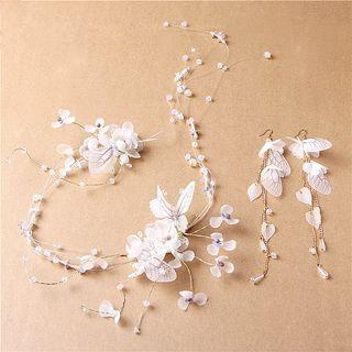Floral Hair Band / Earring