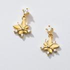 Star Rhinestone Sterling Silver Dangle Earring 1 Pair - S925silver - One Size