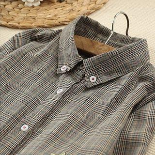Check Long Shirtdress
