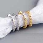 Linen Rhinestone Earring