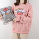 Lettering Strawberry Print Pullover