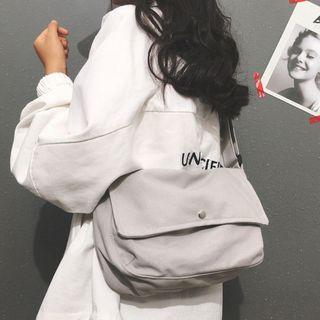 Plain Canvas Messenger Bag