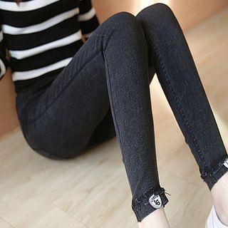 Patch Embroidered Jeggings