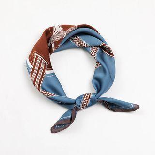 Printed Scarf Airy Blue - One Size