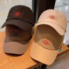 Embroidered Sun Baseball Cap