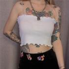 Plain Chain Strap Crop Camisole Top