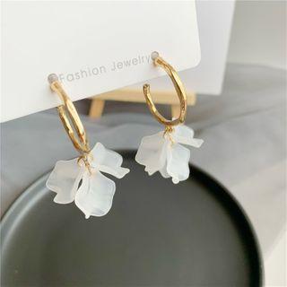 Petal Fringed Earring 1 Pair - Petal Fringed Earring - Gold - One Size