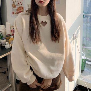 Heart Cutout Sweatshirt