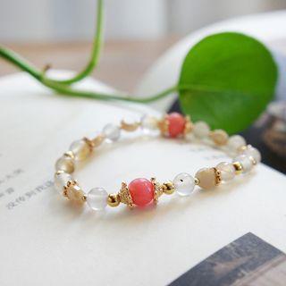 Faux Crystal Bracelet 02 - Pink - One Size