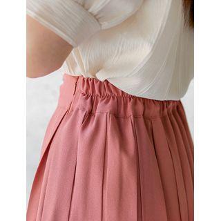 Band-waist Mini Tennis Skirt