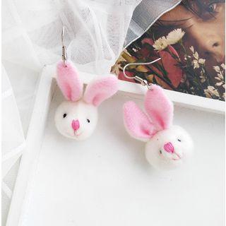 Rabbit Hook Drop Earring / Clip-on Earring