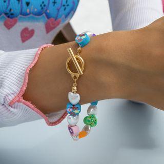 Heart Bracelet 0887 - Gold - One Size