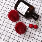 Pompom-accent Studs
