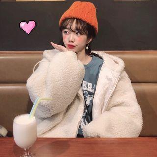 Fleece Zip Jacket With Hood