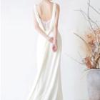 Sleeveless Open-back A-line Wedding Dress