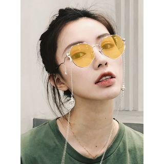 Geometric Metal Frame Night Driving Eyeglasses