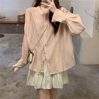 Band Collar Shirt / Skirt