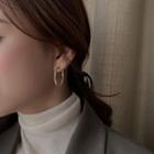 Crinkled Hoop Earring / Clip-on Earring