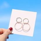 Double Hoop Earring Gold - One Size