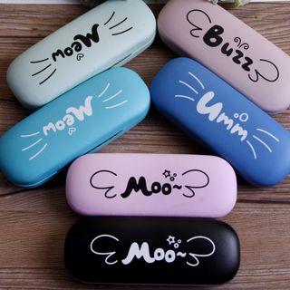 Lettering Eyeglasses Case Random - One Size