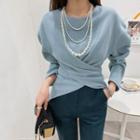Two-way Button-detail Top