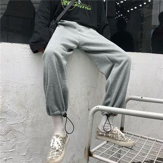 Cropped Sweatpants With Bungee Cord