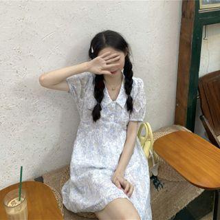 Peter Pan Collar Floral Dress