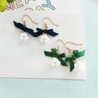 Faux Pearl Bow Accent Earring / Clip-on Earring