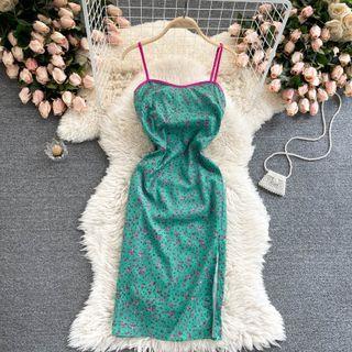 Strappy Leopard Sheath Dress