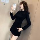 Set: Long-sleeve Cheongsam + Shorts