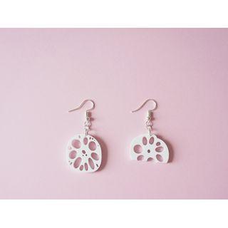 Non-matching Resin Lotus Root Dangle Earring