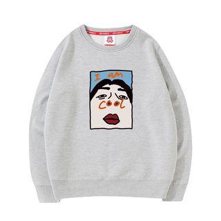 Long Sleeve Cartoon Print Sweatshirt