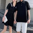 Couple Matching Short-sleeve Polo Shirt / Dress / Shorts