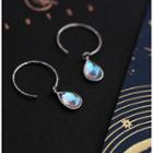 925 Sterling Silver Moonstone Drop Earring As Shown In Figure - One Size