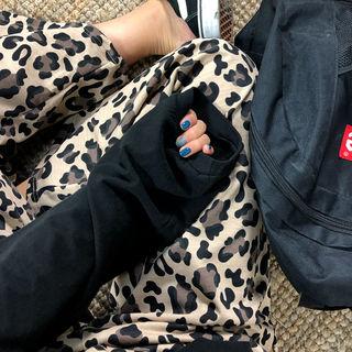 Leopard Wide-leg Sweatpants